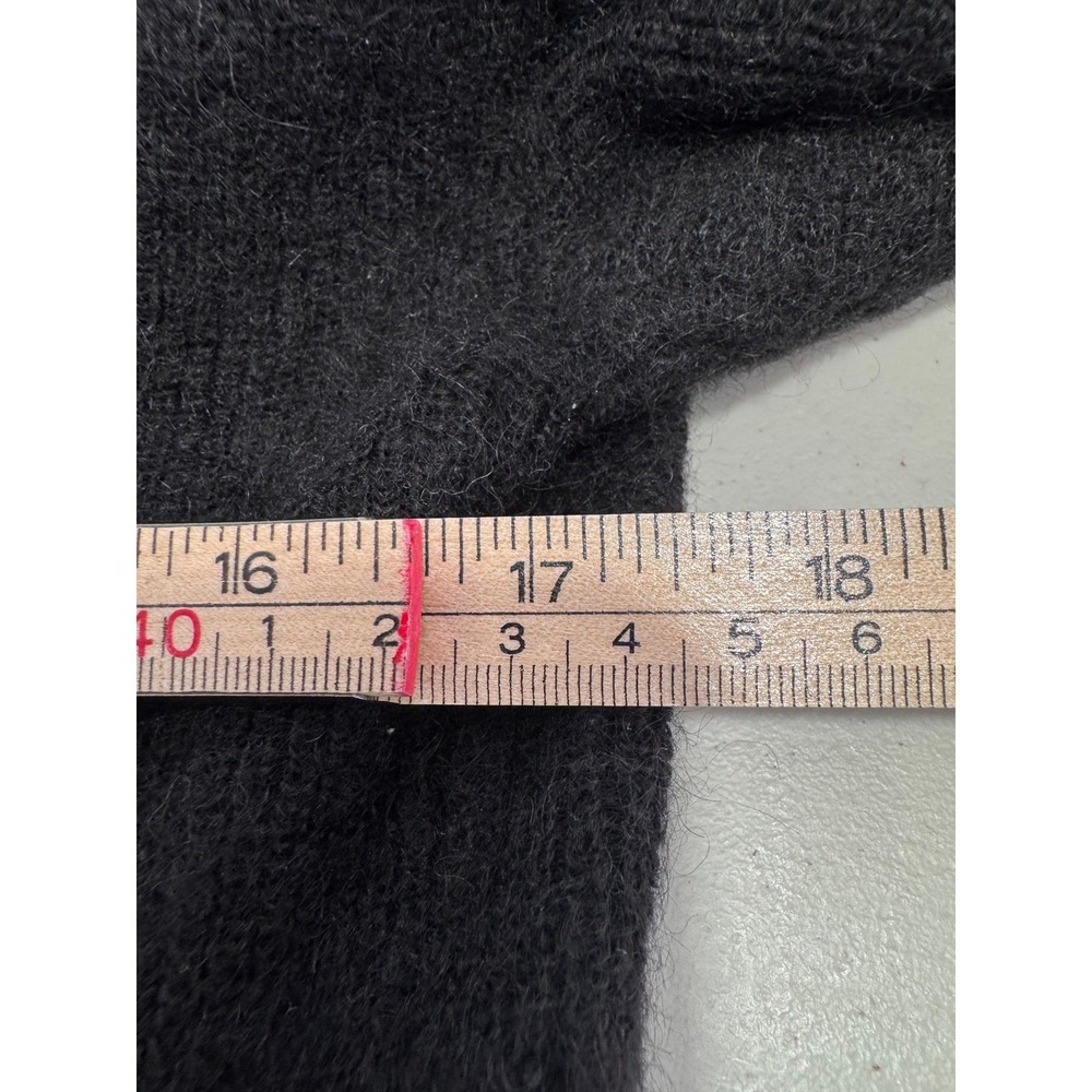 Sezane Barry Black Mohair Alpaca Blend V-Neck Cardigan Sweater  Size XS - Picture 5 of 6